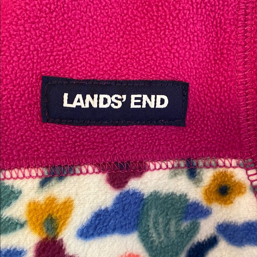 Lands End Toddler Girl Fleece Jacket - Picture 4 of 9